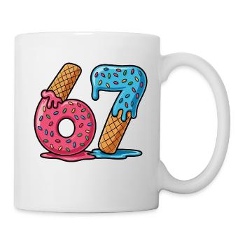 Six Seven Funny Kids Meme - Mug - white - Right