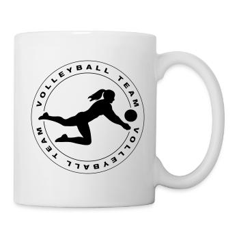 Équipe de volley-ball Mannschaft - Mug blanc - blanc - Droite