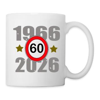 60e anniversaire 1966–2026 - Mug blanc - blanc - Droite