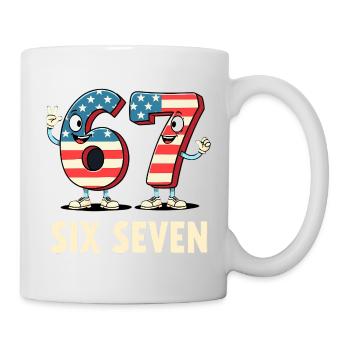US Flag 67 Memes Six Seven - Mug - white - Right
