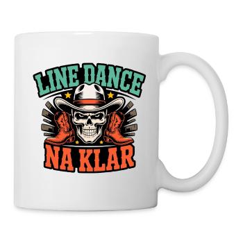 Line Dance Of course Skull Cowboy - Mug - white - Right