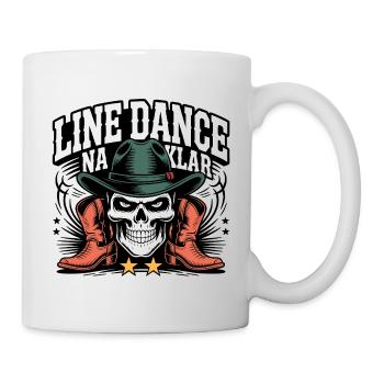 Skelett Cowboy Line Dance - Tasse - Weiß - Rechts