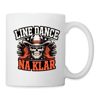 Line Dance Skull Cowboy NA KLAR - Tasse - Weiß - Rechts