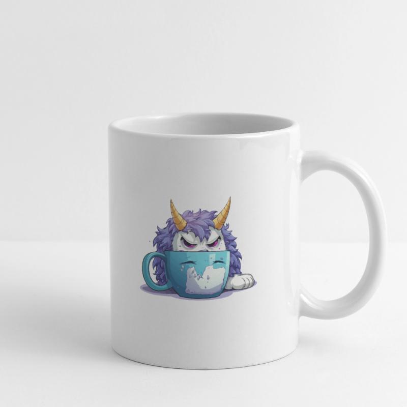 Grumpy monster in a coffee mug Mug