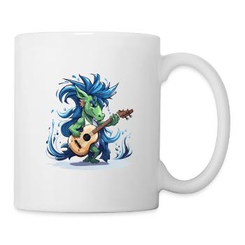 Green Dragon Guitarist - Mug - white - Right