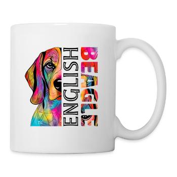 Beagle - Tasse - Weiß - Rechts