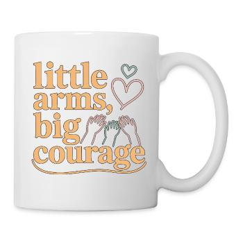 Pediatric Nurse Little Arms Big Courage Kids Nurse - Tasse - Weiß - Rechts