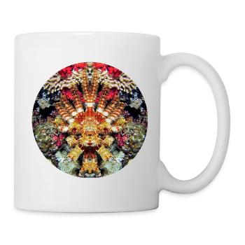 Créature Aquatique Coral Mandala - Mug blanc - blanc - Droite