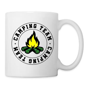 Camping Team Lagerfeuer - Tasse - Weiß - Rechts