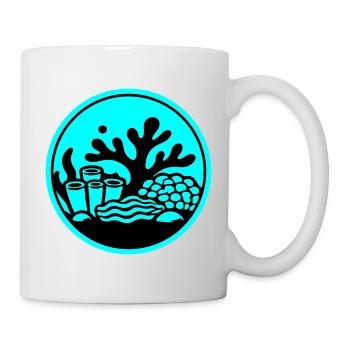 Korallen Symbol Korallenriff Ozean - Tasse - Weiß - Rechts