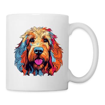 Colorful Dog Portrait - Mug - white - Right