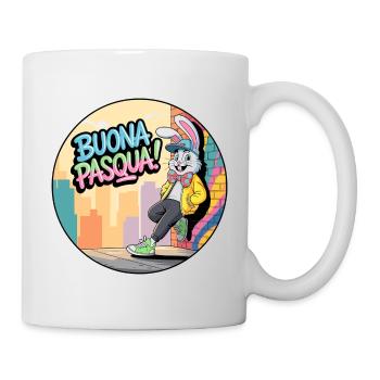 Happy Easter Street Bunny - Mug - white - Right