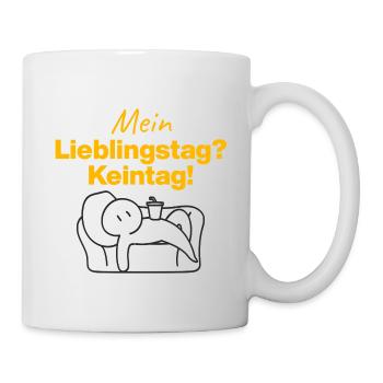 MON JOUR PRÉFÉRÉ ? PAS UN JOUR ! HUMOUR AMUSANT SARCASTE - Mug blanc - blanc - Droite