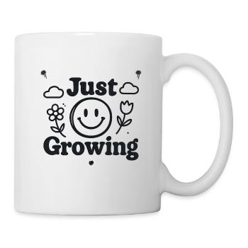 Just Growing - Tasse - Weiß - Rechts