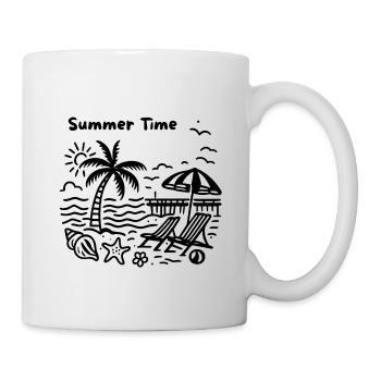 Stranddesign - Tasse - Weiß - Rechts