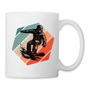Klares Snowboard Motiv für jeden Tag - Tasse - Weiß - Rechts