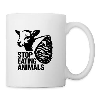 Chemise Stop Animal Cruelty - Mug blanc - blanc - Droite