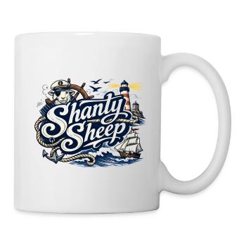 Shanty Sheep Nautische Grafik - Tasse - Weiß - Rechts