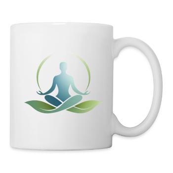 Natur-Yoga-Symbol – Gleichgewicht und Ruhe - Tasse - Weiß - Rechts