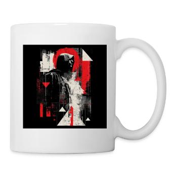Hooded Echo Geometric Neon - Tasse - Weiß - Rechts