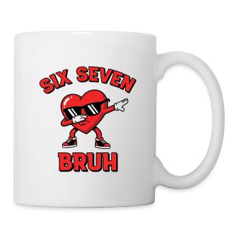 Six Seven Bruh – Drôle de prononcé de mème - Mug blanc - blanc - Droite