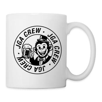 Enterrement de vie de garçon du groupe Bachelor Crew Singe - Mug blanc - blanc - Droite