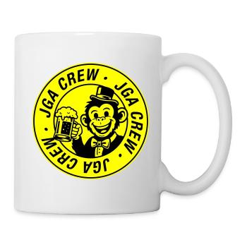 Enterrement de vie de garçon du groupe Bachelor Crew Singe - Mug blanc - blanc - Droite