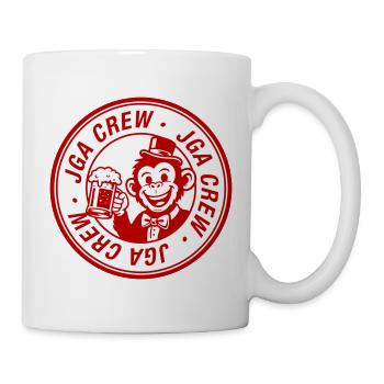Enterrement de vie de garçon du groupe Bachelor Crew Singe - Mug blanc - blanc - Droite