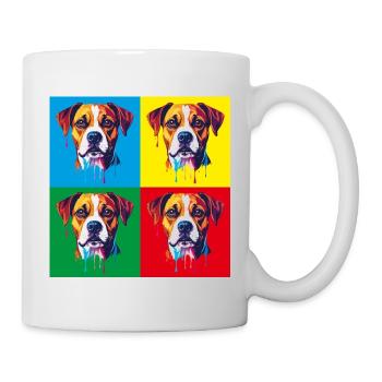 Pop Art Dog Four-Color - Mug - white - Right