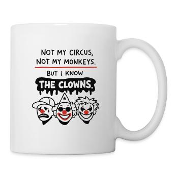 Déclaration Not My Circus, Not My Monkeys - Mug blanc - blanc - Droite