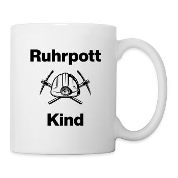 RUHRPOTT CHILD, RHÉNANIE-DU-NORD-WESTPHALIE, NÉ AU CHARBON, MINEUR - Mug blanc - blanc - Droite