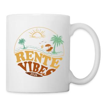 Pension Vibes Beach Retro 2026 Vintage - Mug - white - Right