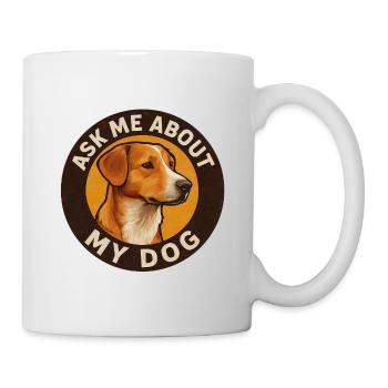 Ask_me_about_my_Dog_Design_ - Mug blanc - blanc - Droite