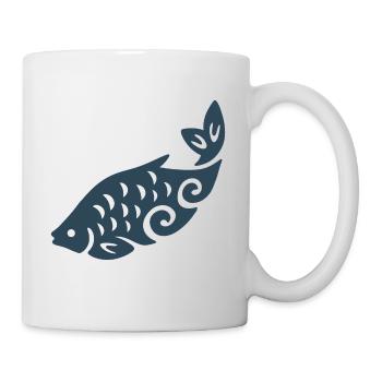 Swirl Fish Silhouette - Mug - white - Right