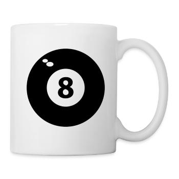 8 black billiards - Mug - white - Right