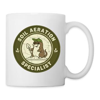 Mole Soil Conditioner Horticulture Self-Sufficiency - Mug - white - Right