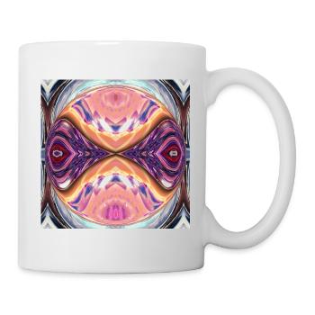 Explosion de couleur de l’Orbe Kaléidoscope - Mug blanc - blanc - Droite