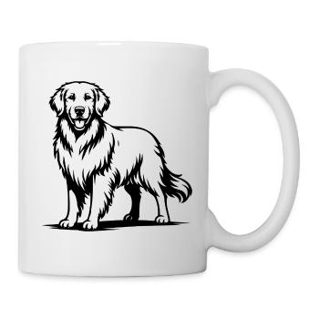 Golden Retriever with Proud Pose - Mug - white - Right