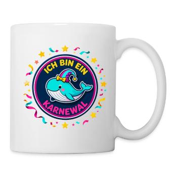 JE SUIS UN KARNEWAL Carnaval Jeu de mots drôle - Mug blanc - blanc - Droite
