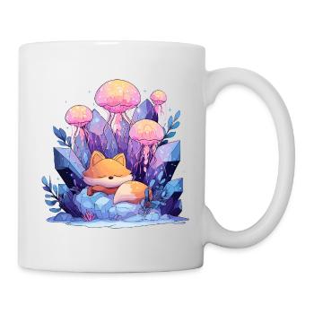 Traumfuchs im Kristallreich - Tasse - Weiß - Rechts