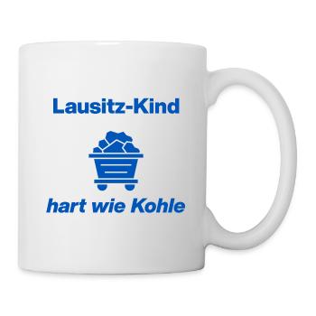 LAUSITZ-KIND: HART WIE KOHLE! - Tasse - Weiß - Rechts