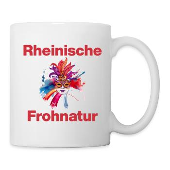 UNE NATURE RHÉNANE JOYEUSE, JECK ! SESSION DE CARNAVAL - Mug blanc - blanc - Droite
