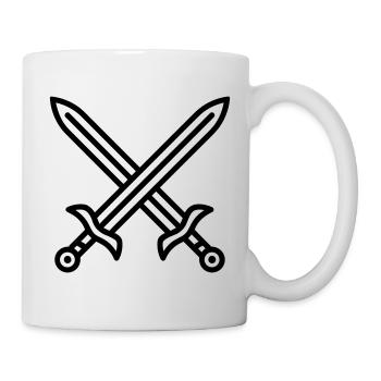 Schwertkampf - Tasse - Weiß - Rechts
