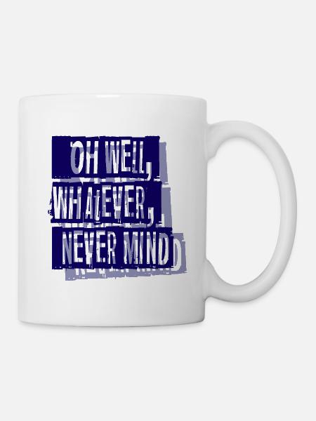 Peu importe - Mug blanc - blanc
