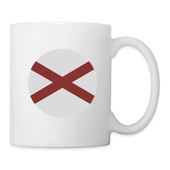 Alabama-Rundflagge - Tasse - Weiß - Rechts