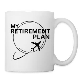 Airplane Flying Retirement Plan - Mug - white - Right