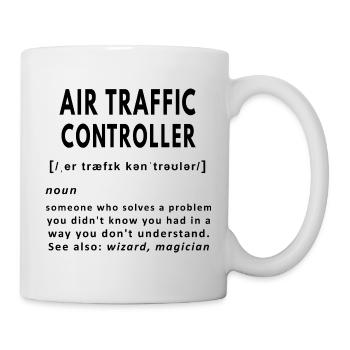 Air traffic controller funny noun definition - Mug - white - Right