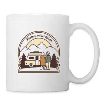 Ruhiger Caravanurlaub im Gebirge - Tasse - Weiß - Rechts