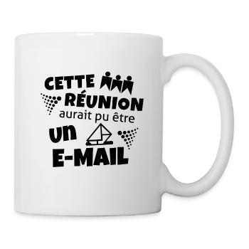 Office Humor T-Shirt – Useless Meeting - Mug - white - Right