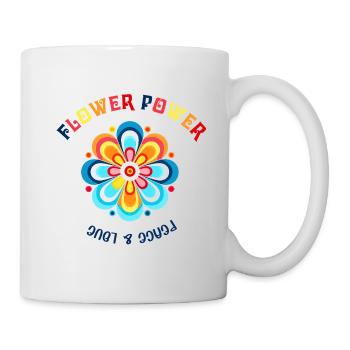 Flower Power Color Blossom Design - Mug - white - Right